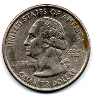 Estados Unidos - 2005D - 25 Cents - Minnesota - State Quarter Dollar - Foto 2