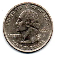 Estados Unidos - 2008D - 25 Cents - Oklahoma - State Quarter Dollar - Foto 2