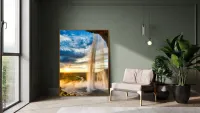 Quadro Cachoeira e ceu azul - Foto 3