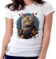Camiseta Gato e Borboletas - Foto 2