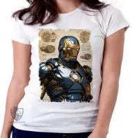 Camiseta Homem de Ferro Azul - Foto 2