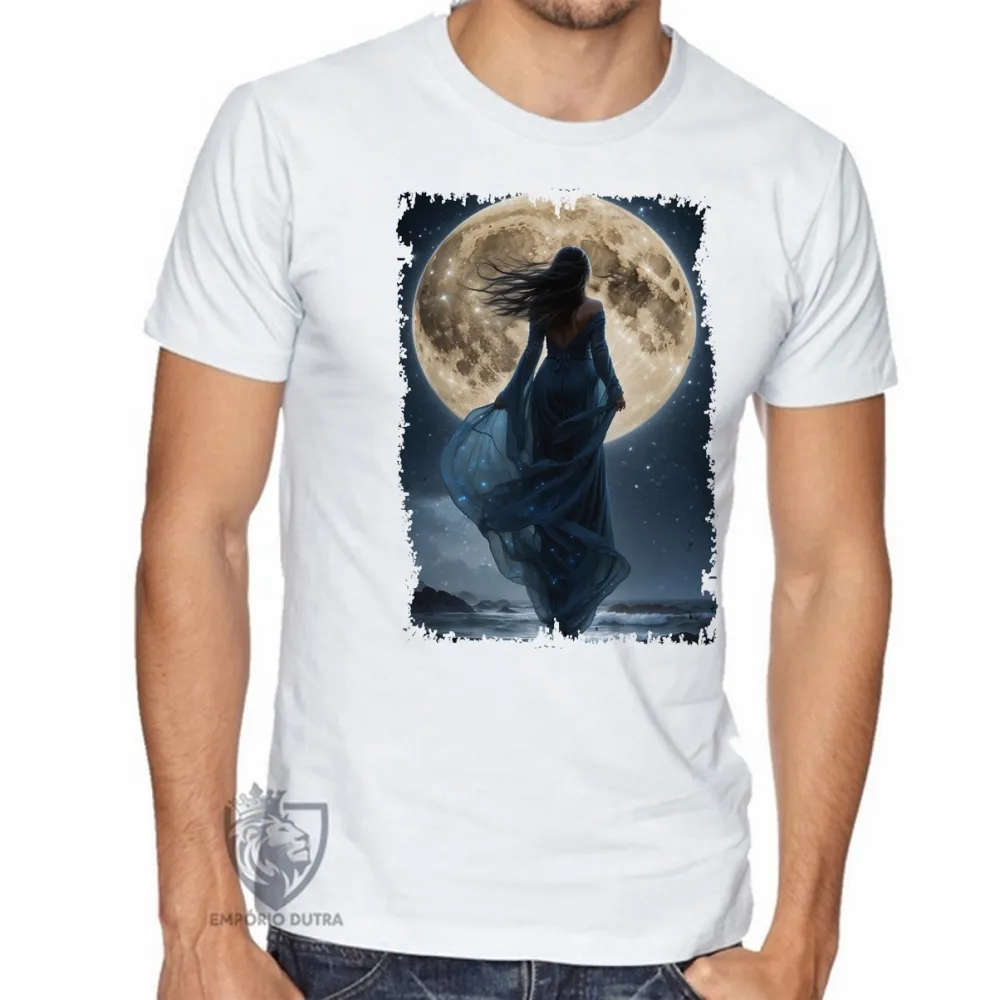  Camiseta Mulher e a Lua