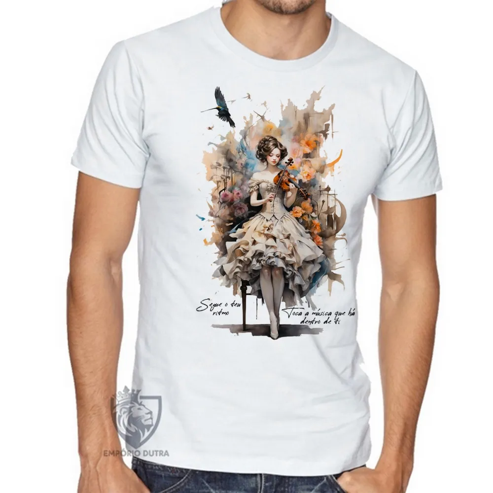 Camiseta Violino Segue teu ritmo
