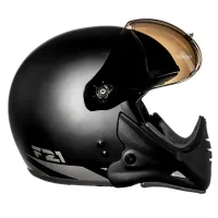 Capacete Peels F 21 Classic Preto Fosco - Foto 4
