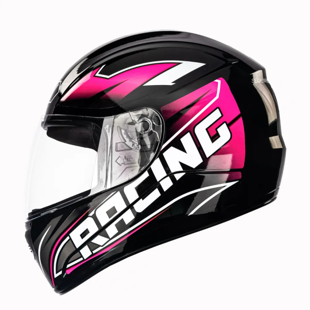 Capacete FLY F 9 Racing Preto Rosa