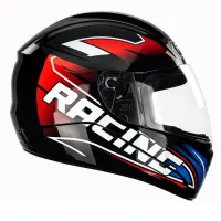 Capacete FLY F 9 Racing Preto Azul Vermelho - Foto 4