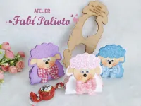 G1.538  Gabarito de Moldes  em MDF  Embalagem Cordeiro Porta Bombom 2 - Coleção Cordeirinho de Jesus - Foto 2