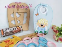 G1.540  Gabarito de Moldes  em MDF  Embalagem Cordeiro  - Coleção Cordeirinho de Jesus - Foto 3