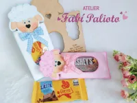 G1.541  Gabarito de Moldes  em MDF  Embalagem Cordeiro Barra de Chocolate - Coleção Cordeirinho de Jesus - Foto 2