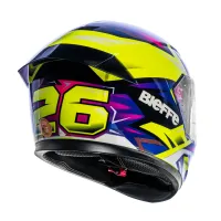 Capacete BIEFFE B 12 - KF Amarelo Limão Roxo - Foto 3