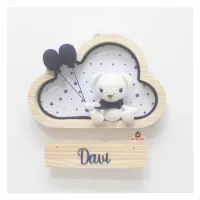 Ursinho - 2 balões - Nuvem P - Porta Maternidade - Foto 2