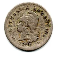 Argentina - 1909 - 10 Centavos