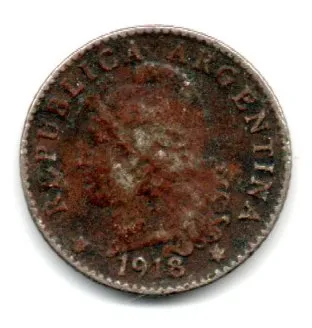Argentina - 1918 - 5 Centavos