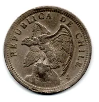 Chile - 1933 - 1 Peso - C/ Dano - Foto 2