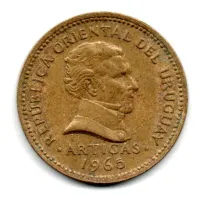 Uruguai - 1965 - 5 Pesos - Estado de Conservação: Muito Bem Conservada (MBC) - Foto 2
