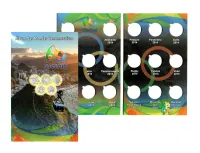 Álbum para Moedas das Olímpiadas - Compacto - Vazio