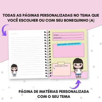 CADERNO UNIVERSITÁRIO PERSONALIZADO - 1 MATÉRIA - Foto 2