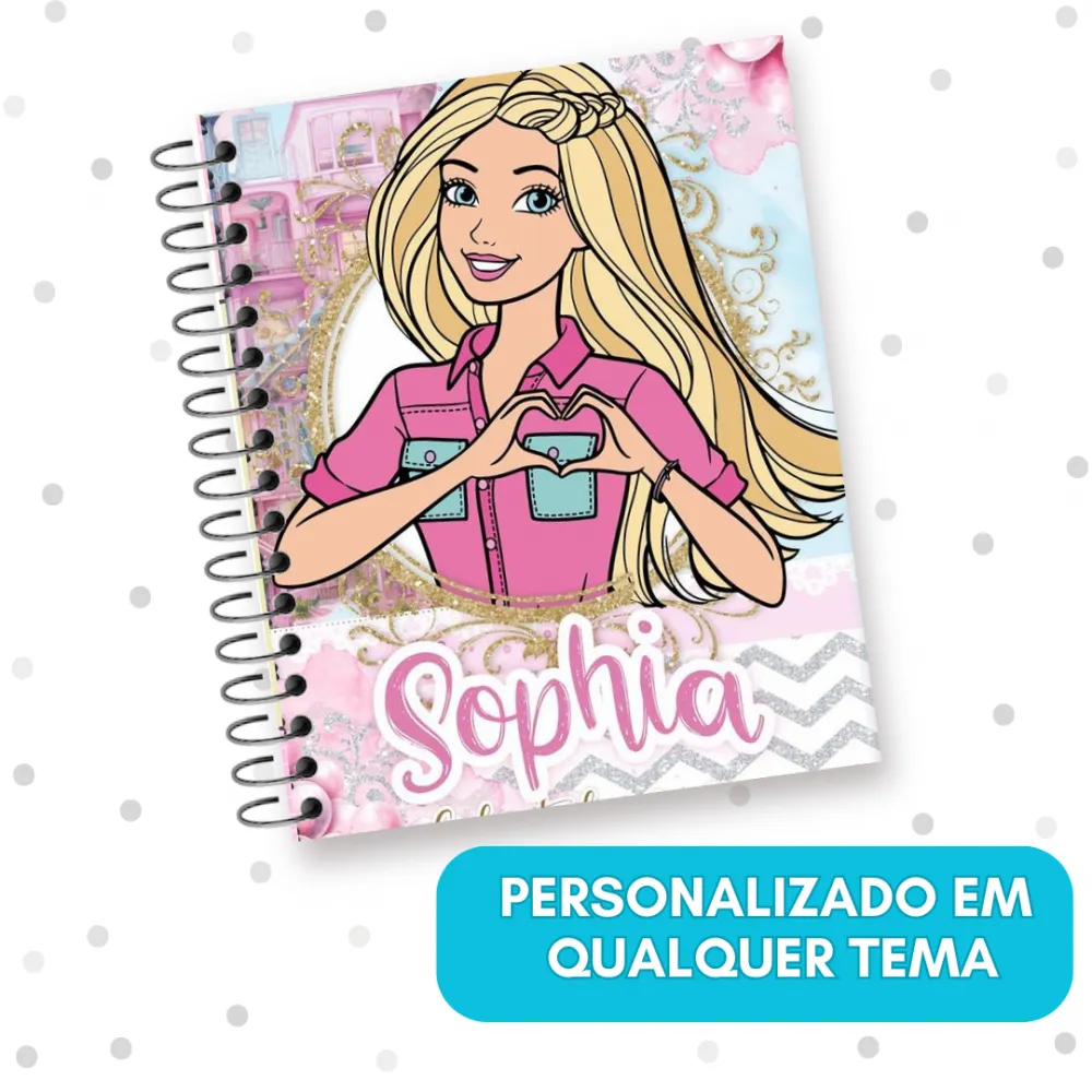  CADERNO UNIVERSITÁRIO PERSONALIZADO - 10  MATÉRIAS Imagem