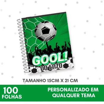CADERNO PERSONALIZADO PEQUENO - 100 FOLHAS