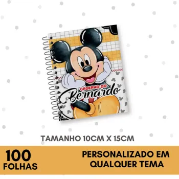 CADERNINHO PERSONALIZADO -  100 FOLHAS