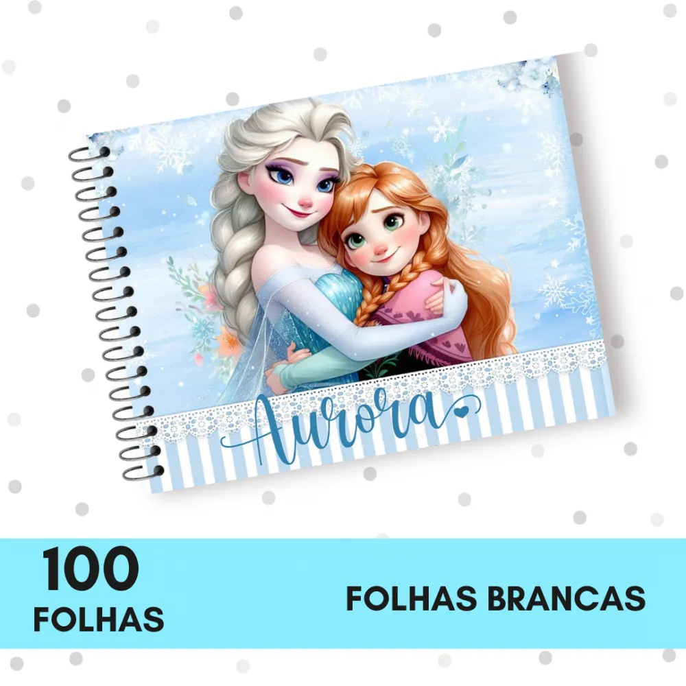 CADERNO DE DESENHO PERSONALIZADO -   100 FOLHAS