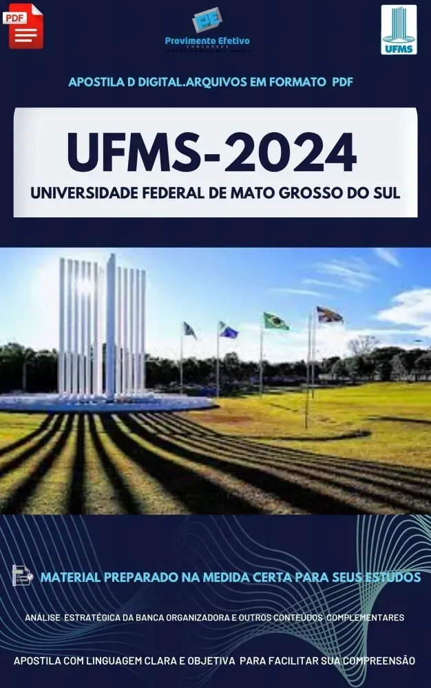 Apostila UFMS Técnico Assuntos Educacionais Ano 2024