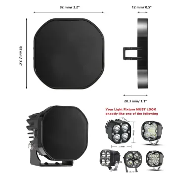 CAPA DE PROTEÇÃO RIGIDA P/ FAROL AUXILAR LED 40W 3