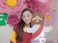 G1.542 Gabarito de Moldes  em MDF  Luva /Fantoche   Jesus - Foto 3