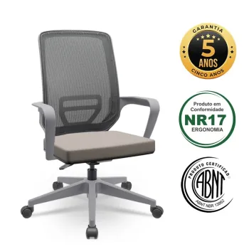 Poltrona Executiva Adrix Grafite Piramidal