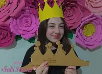 G1.544 Gabarito de Moldes  em MDF  Coroa Faixa 2 - Foto 2