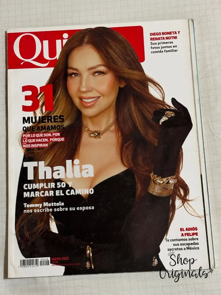 Revista Quien - Thalia (Mayo, 2021) - Importada
