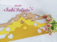  G1.543 Gabarito de Moldes  em MDF  Coroa Faixa 1