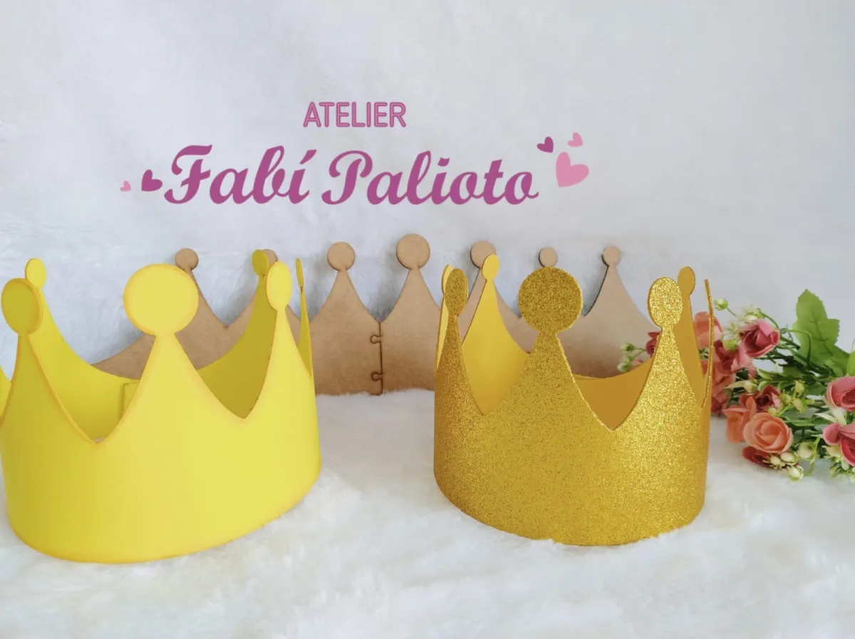 G1.544 Gabarito de Moldes  em MDF  Coroa Faixa 2