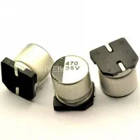 CAPACITOR ELETROLITICO 470UFX35V SMD  10X10MM 