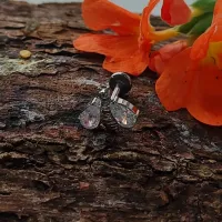 Labret em TITÂNIO ABELHA com Pedras 724 - Foto 2