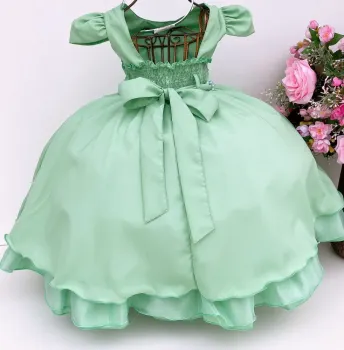 Vestido Festa Verde Pérola - Foto 2