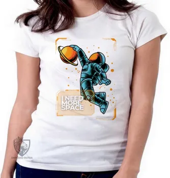  Camiseta Astronauta Basquete - Foto 2