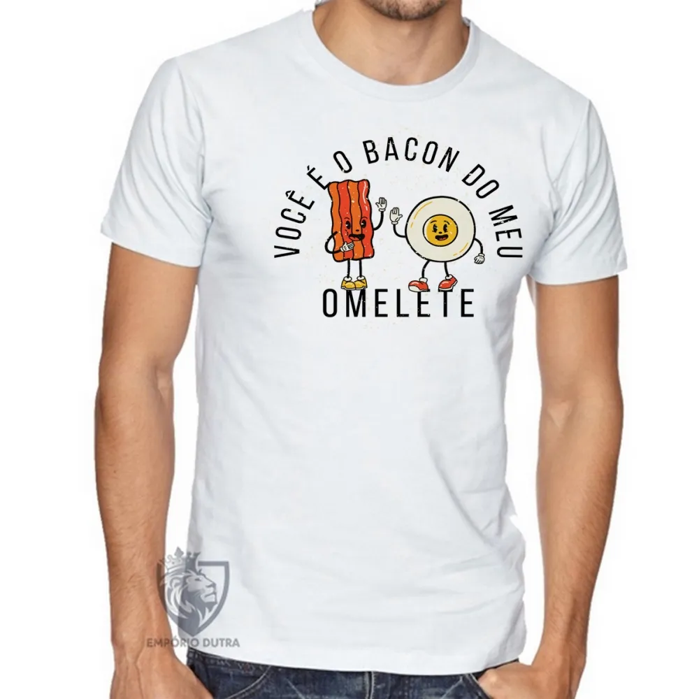 Camiseta Bacon e Omelete Imagem