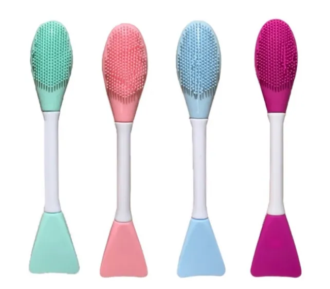 Espátula e Escova de Silicone para Skincare