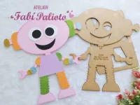 KIT14   Gabarito de Moldes  em MDF  Coleção Robozinhos - Foto 5