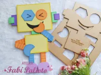 KIT14   Gabarito de Moldes  em MDF  Coleção Robozinhos - Foto 6