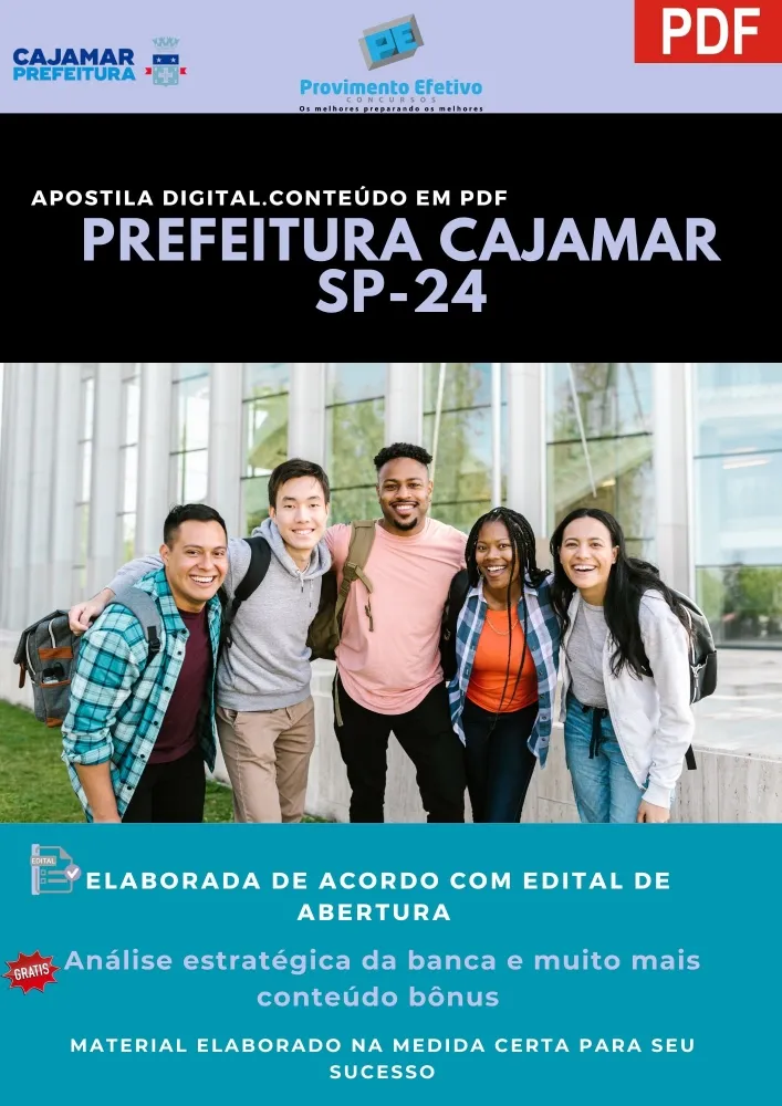 Apostila Prefeitura Cajamar SP Agente Comunitário 2024