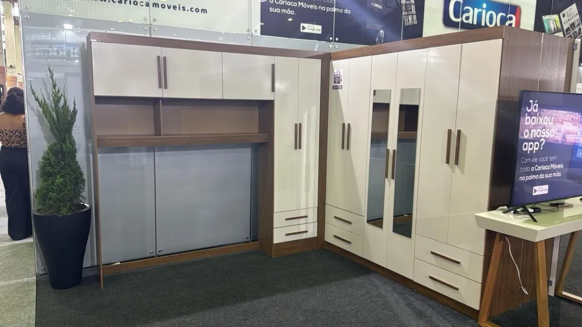 Guarda roupa Modulado 4 portas + Roupeiro 6 portas