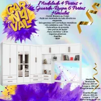 Guarda roupa Modulado 4 portas + Roupeiro 6 portas - Foto 3