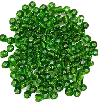 Missanga de vidro Verde Bandeira 6/0  - 4mm