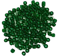 Missanga de vidro Verde Esmeralda 6/0  - 4mm