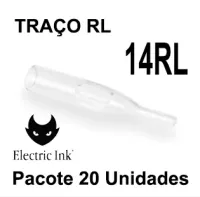 Ponteira CURTA ELECTRIC INK Cristal 14RL TRAÇO - PACOTE com 20 Unidades