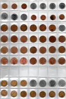 1994 à 2023 - Lote com 151 moedas do Real - Moedas de 1 real, 50 centavos, 25 centavos, 10 centavos, 5 centavos e 1 centavo de circulação comum - Foto 3