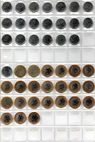 1994 à 2023 - Lote com 151 moedas do Real - Moedas de 1 real, 50 centavos, 25 centavos, 10 centavos, 5 centavos e 1 centavo de circulação comum - Foto 6