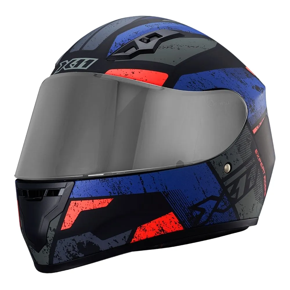 Capacete X 11 Trust Pro Ballads Azul Laranja